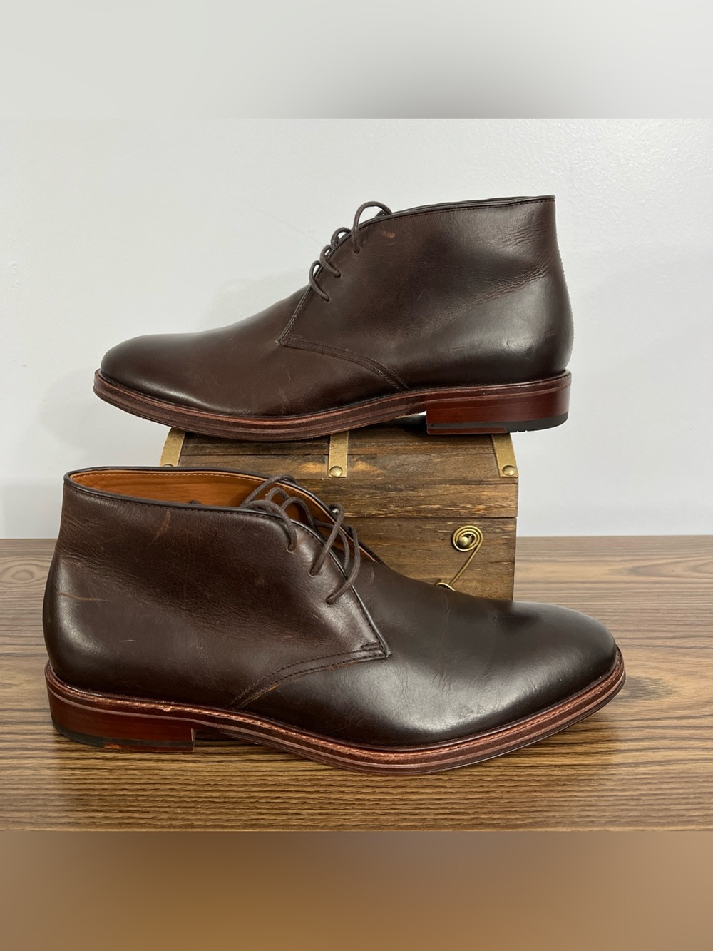 Gordon Rush Austin Chukka Espresso  Brown Leather Men's Boots Size 9.5